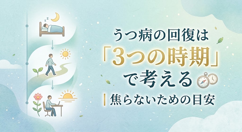 うつ病の回復は「3つの時期」で考える｜焦らないための目安